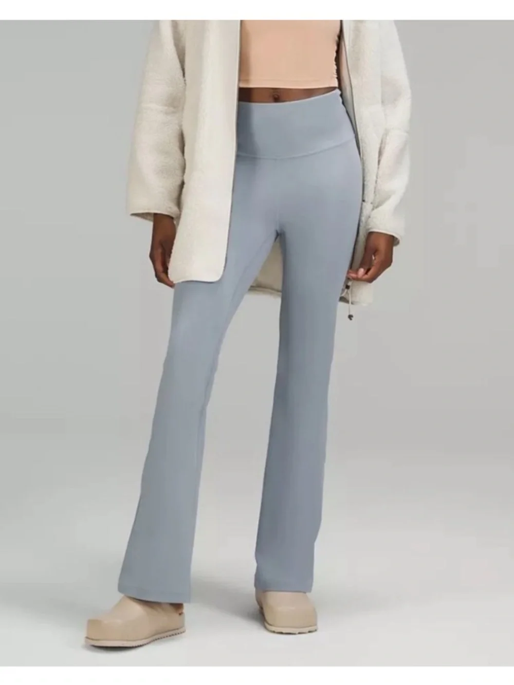 Lululemon Groove Super-High-Rise Flared Pant Nulu Chambray 0